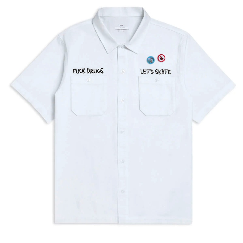 CCS Live x Heroin 420 Work Shirt – White