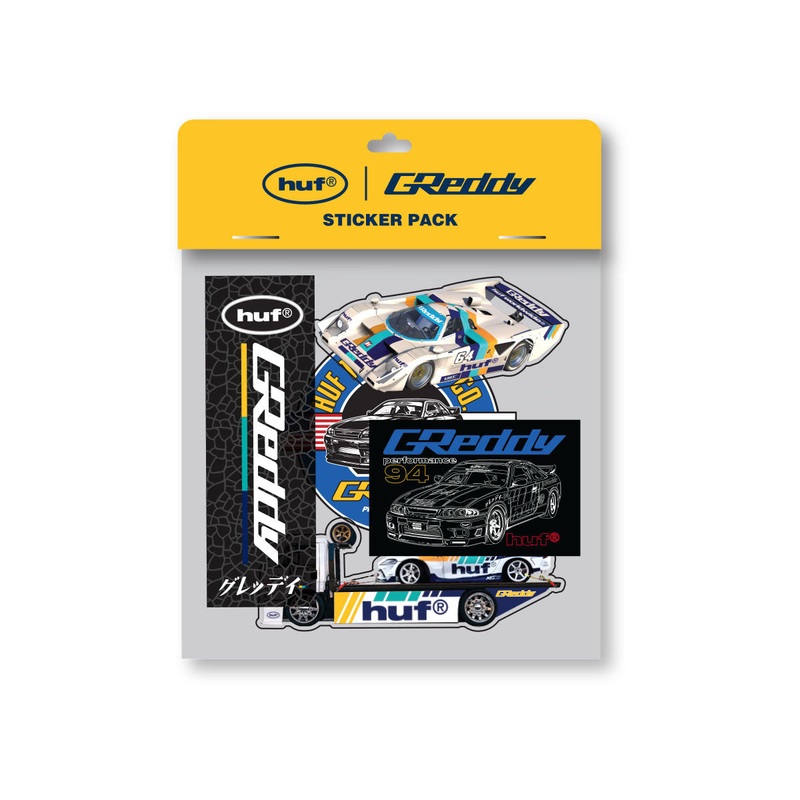 HUF GReddy Sticker Pack – Multi