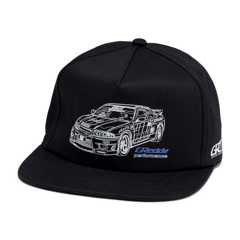 HUF x GReddy Diagram Snapback Hat – Black