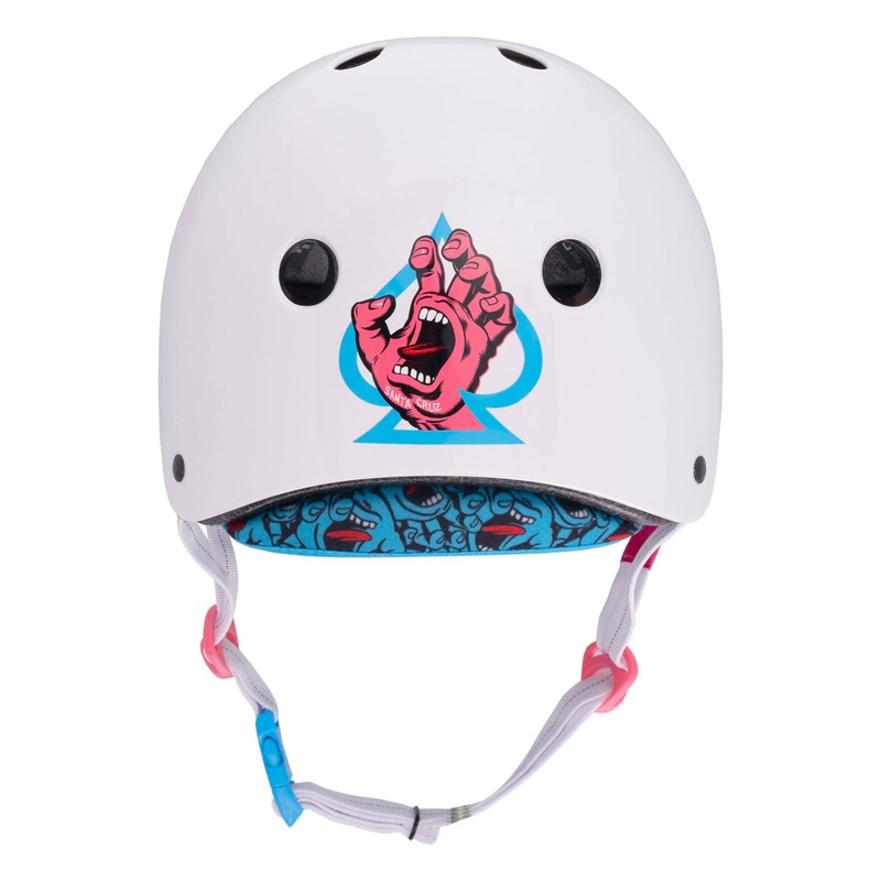 Pro-Tec x Santa Cruz Signature Edition Low Pro Helmet – White Gloss