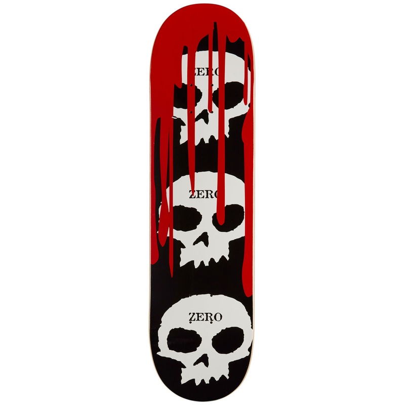 Zero 3 Skull Blood Skateboard Deck – 8.25