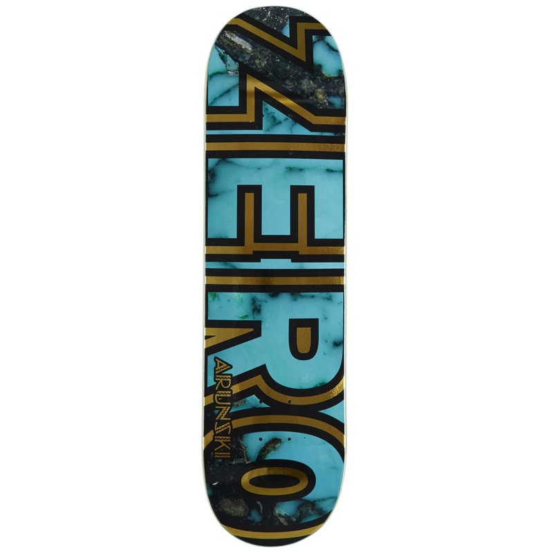 Zero Arunski Bold Skateboard Deck – Turquoise – 8.25
