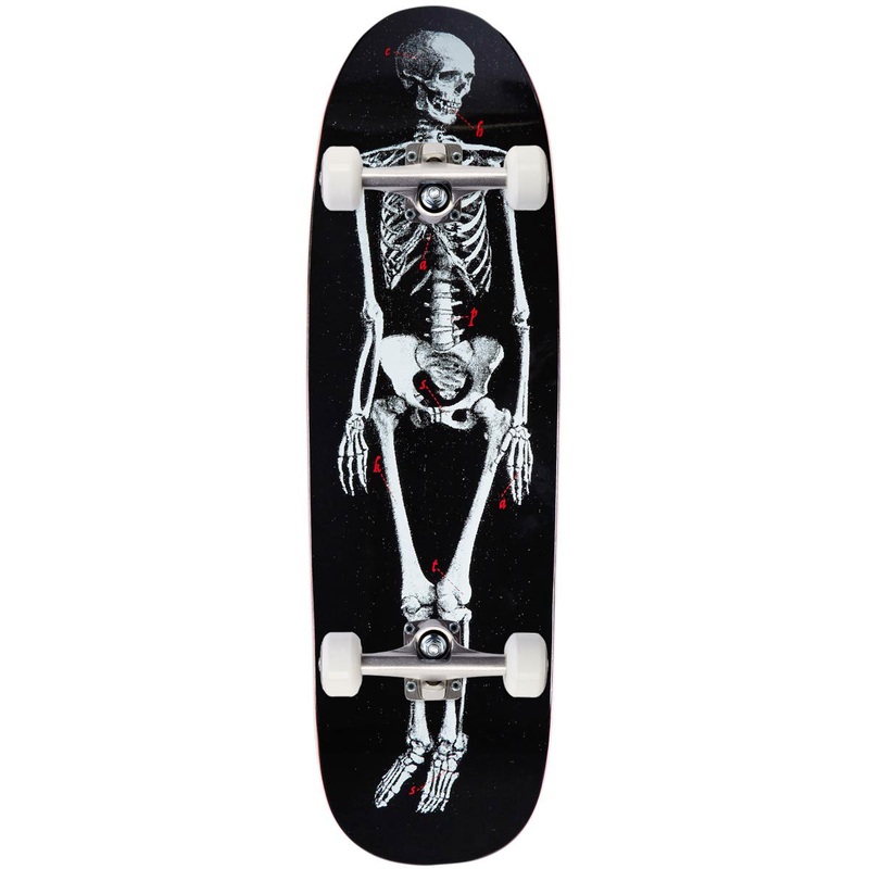 CCS Skeleton Shp1 Shaped Skateboard Complete – Black – 9.125