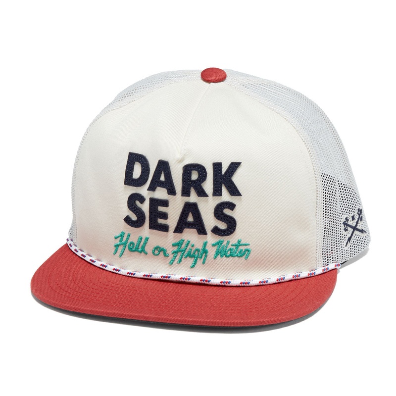 Dark Seas Highwater Hat – White/Red