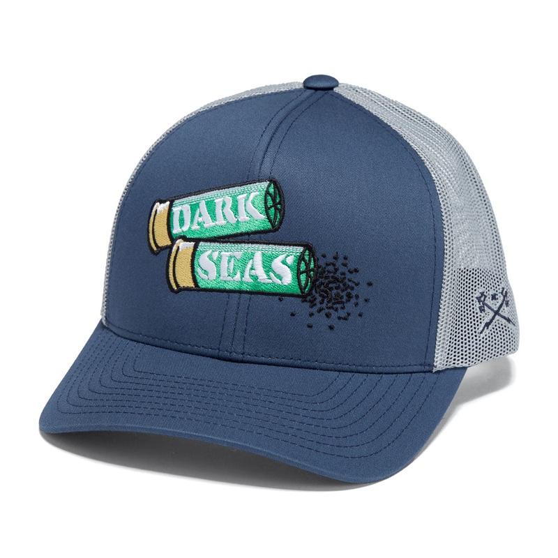 Dark Seas Hookline Hat – Navy/Grey