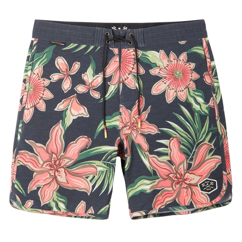 Dark Seas Sennit Boardshorts – Black