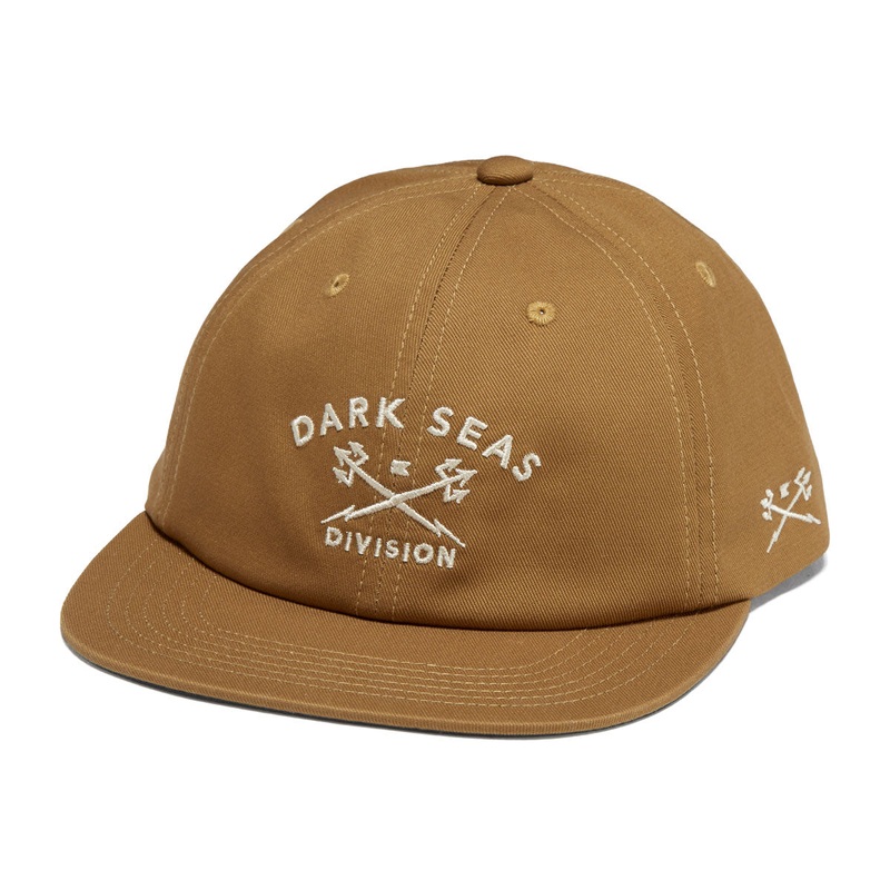 Dark Seas Tridents Low Pro Hat – Light Brown