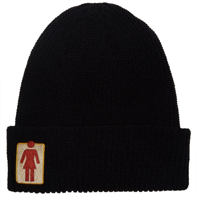 Girl Naturals OG Rollup Beanie – Black