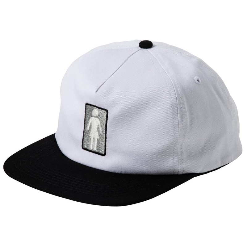 Girl OG Black White 5 Panel Hat – Black/White