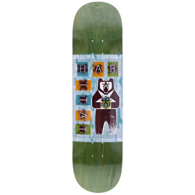 Habitat Grizzley Skateboard Deck – Blue – 8.25