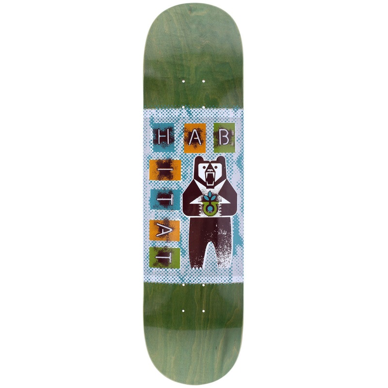 Habitat Grizzley Skateboard Deck – Blue – 8.50