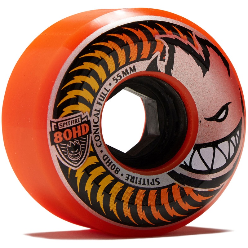 Spitfire 80hd Fade Conical Full Skateboard Wheels – Orange – 55mm