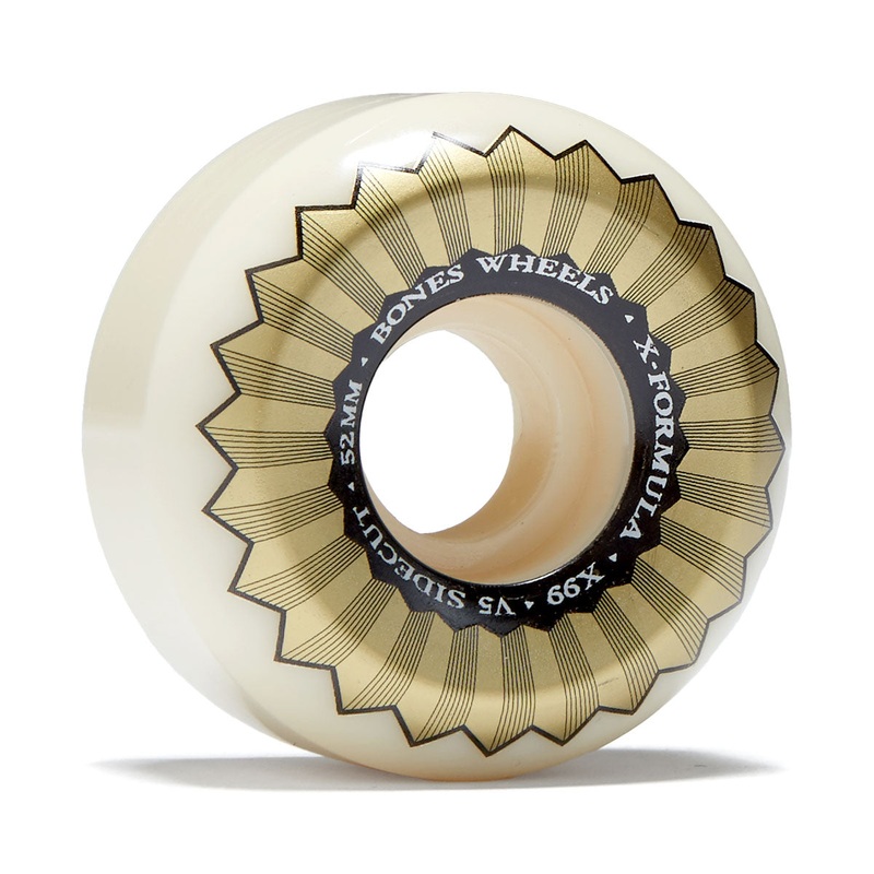 Bones X Formula Sidecuts 99a V5 Sidecut Skateboard Wheels – 52mm