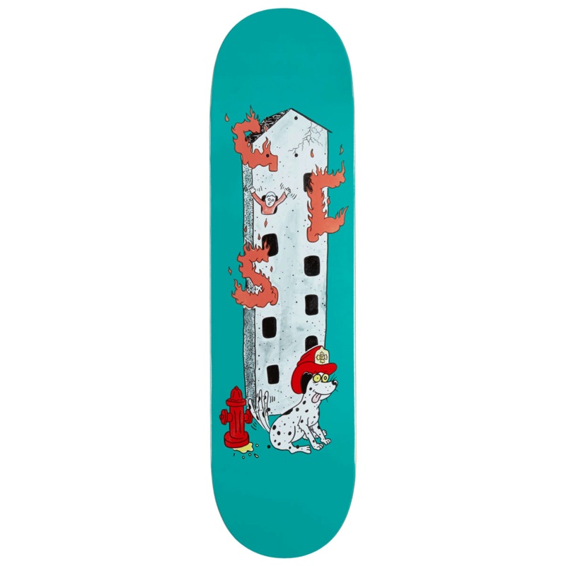 CCS Fireman Skateboard Deck – Teal – 8.125