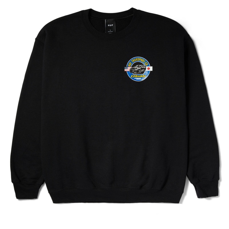HUF x Greddy Transport Sweatshirt – Black