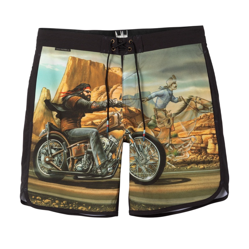 Loser Machine Ghost Rider Boardshorts – Black