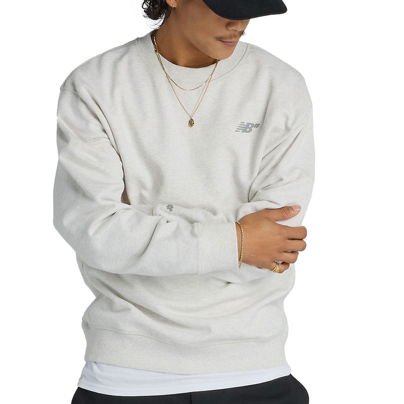 New Balance Numeric French Terry Sweatshirt – Oatmeal Heather