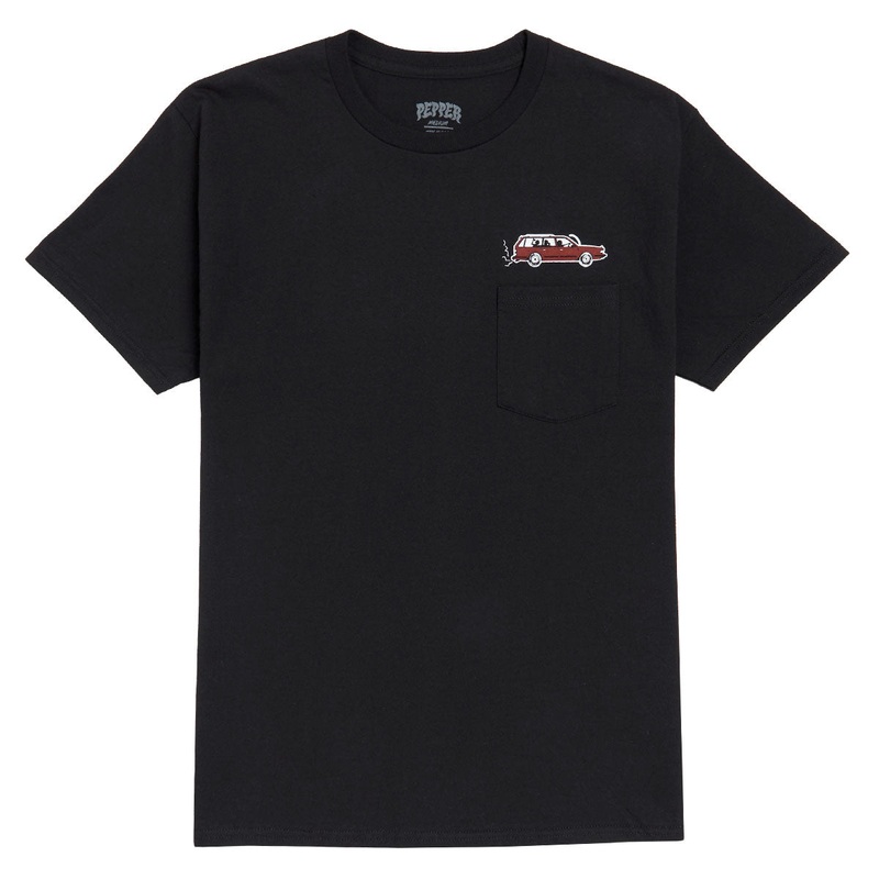 Pepper Wagon Pocket T-Shirt – Black