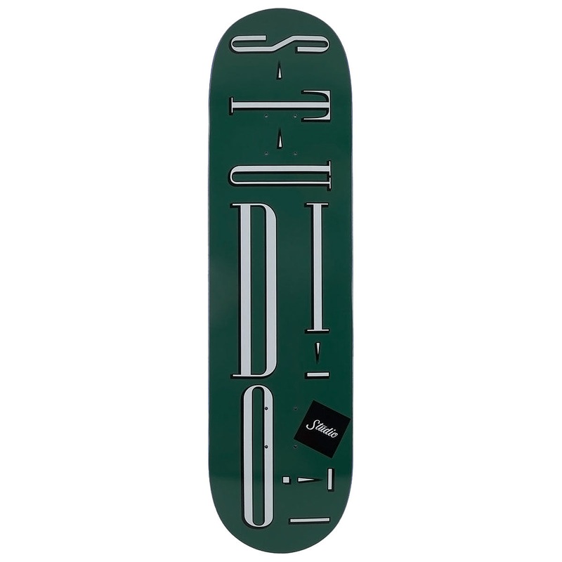 Studio Block Team Skateboard Deck – Green – 8.125