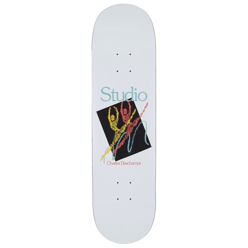 Studio Deschamps Grand Jet Skateboard Deck – White – 8.25