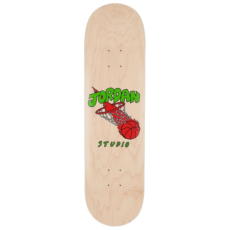 Studio Queijo Hoops On Fire Skateboard Deck – Wood – 8.50