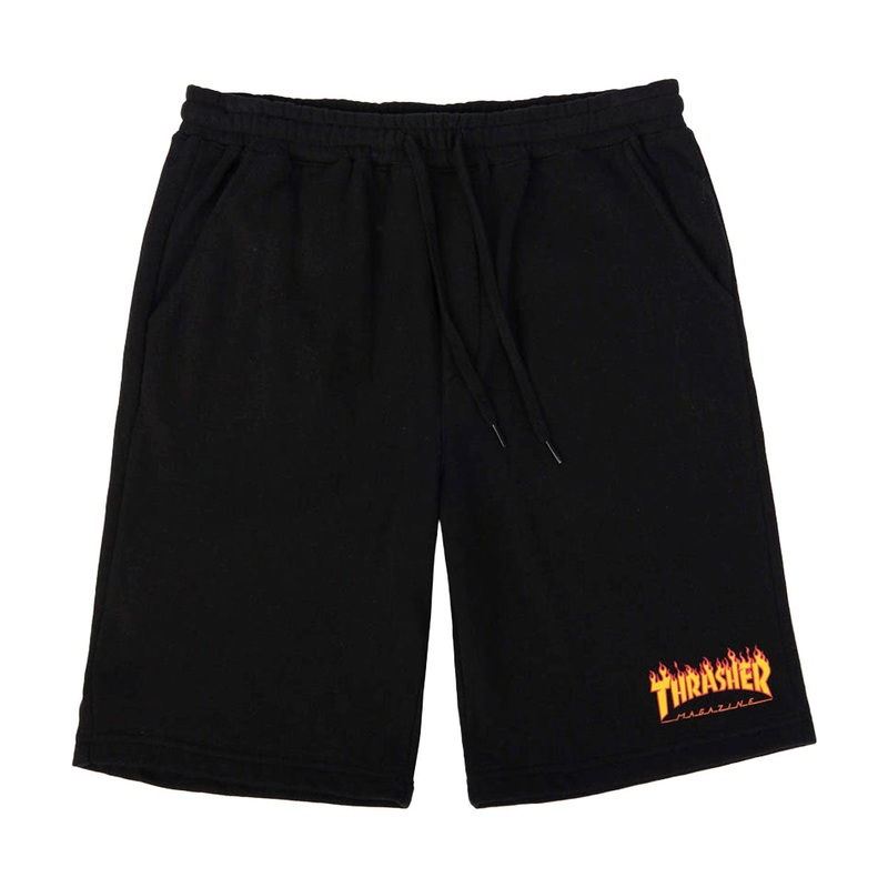Thrasher Flame P.E. Shorts – Black