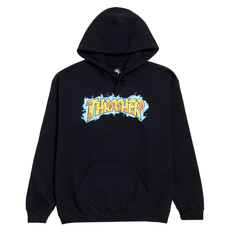 Thrasher Graff Hoodie – Black