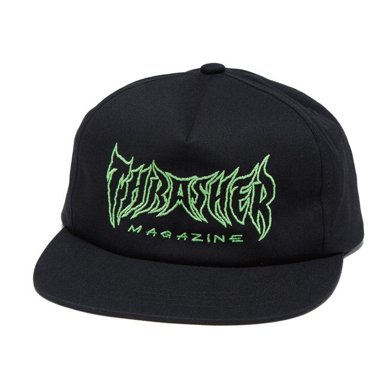 Thrasher Metal Hat – Black
