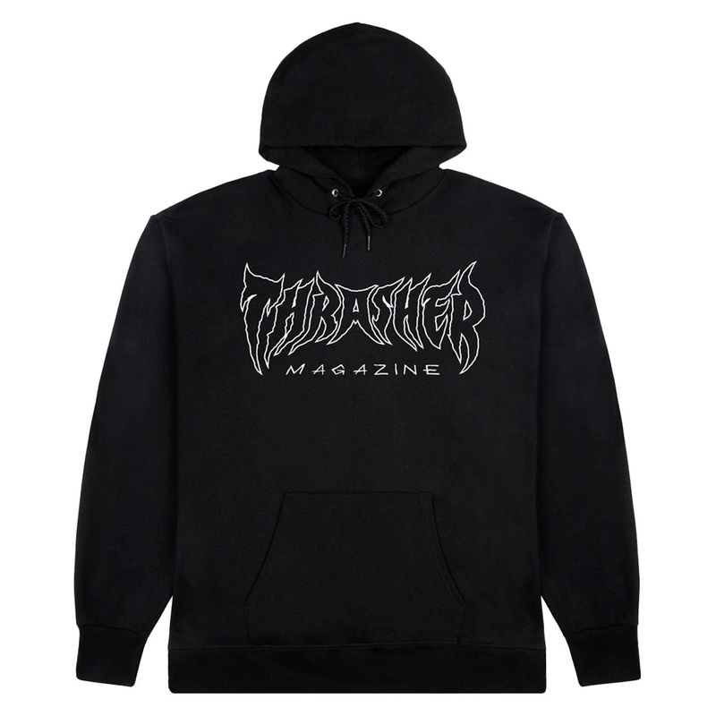 Thrasher Metal Hoodie – Black