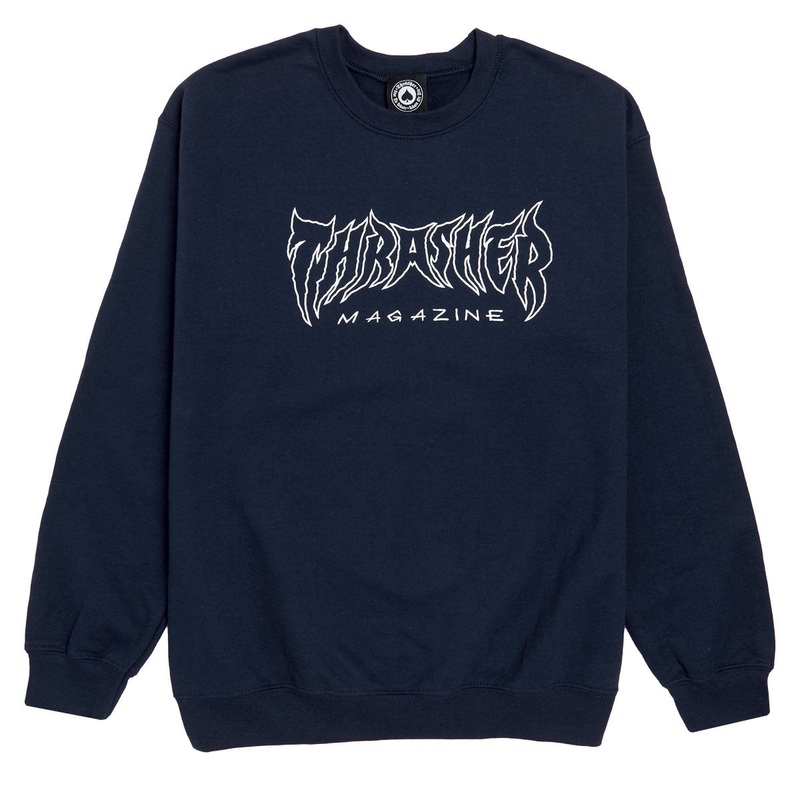 Thrasher Metal Sweatshirt – Navy