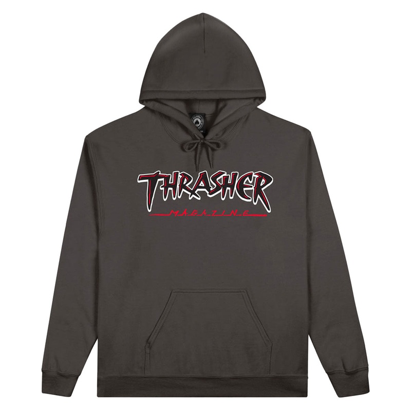 Thrasher Slash Hoodie – Charcoal
