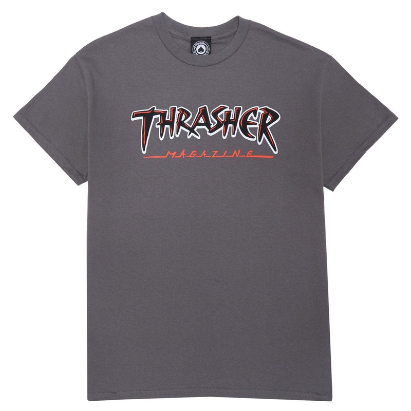 Thrasher Slash T-Shirt – Charcoal