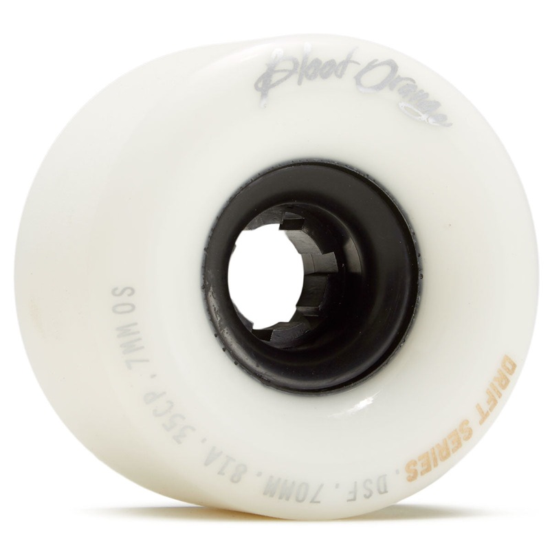 Blood Orange Drift 81a Longboard Wheels – White – 70mm