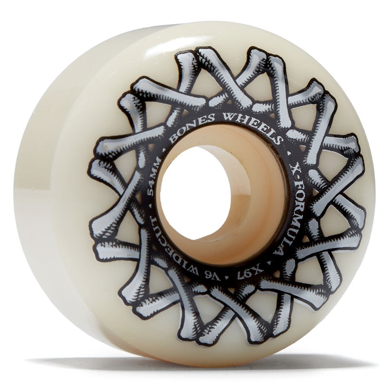 Bones X Formula Widecuts 97a V6 Wide-Cut Skateboard Wheels – 54mm