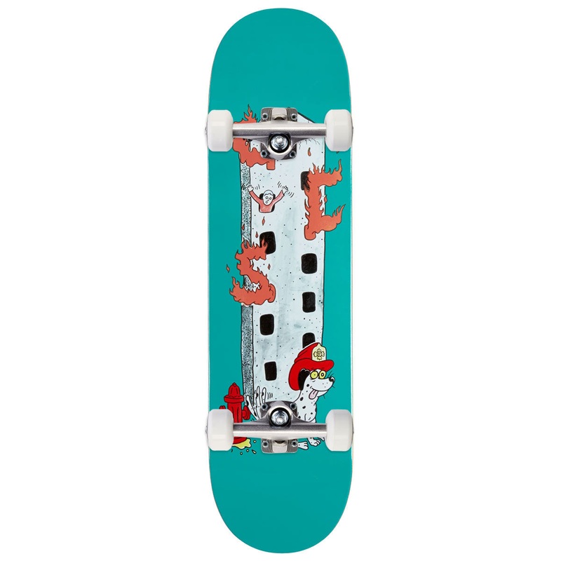 CCS Fireman Skateboard Complete – Teal – 8.25