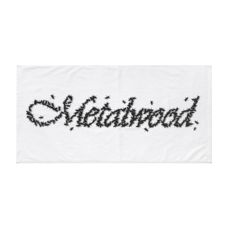 Metalwood Flies Caddie Towel – White