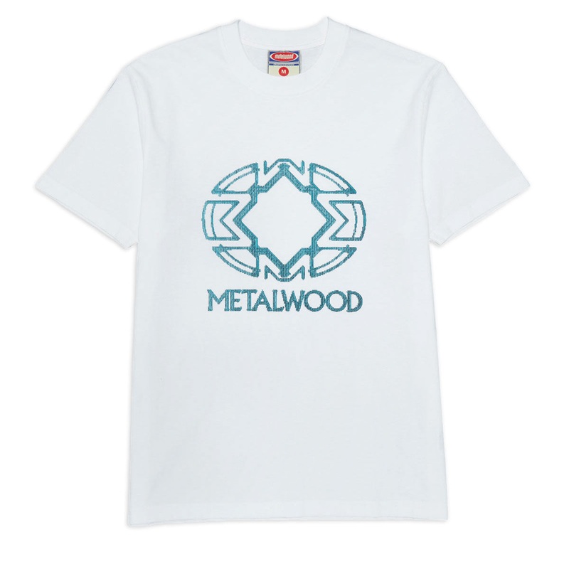 Metalwood Screen Illusion T-Shirt – White
