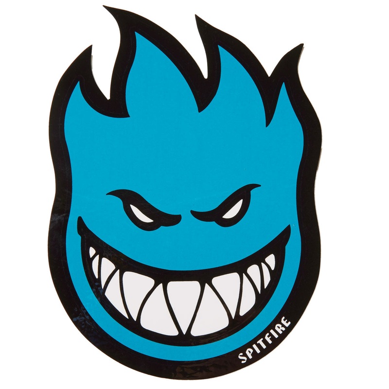 Spitfire Fireball Bighead MD Stickers – Blue