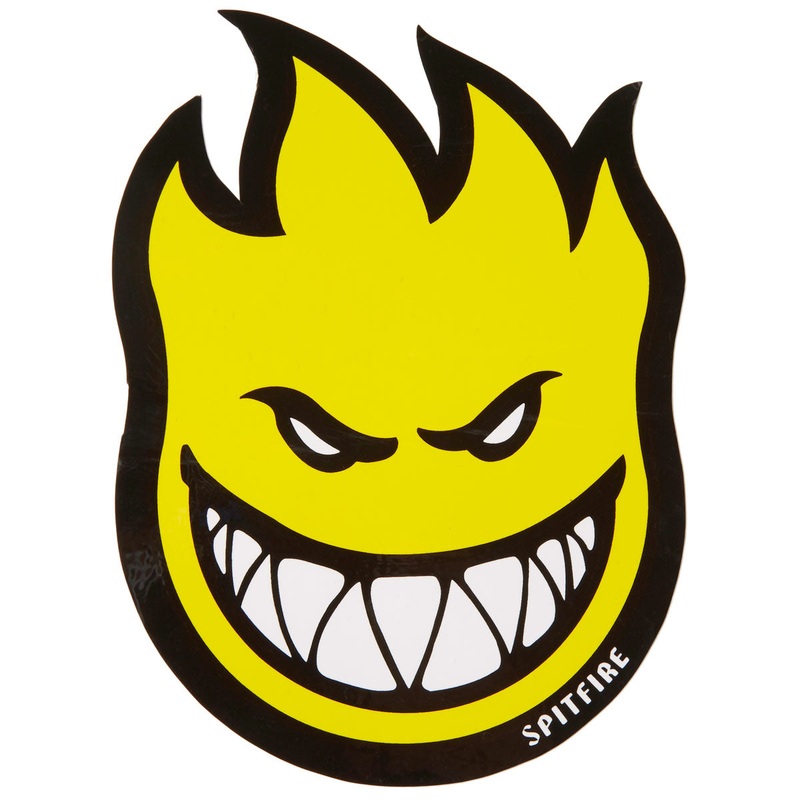 Spitfire Fireball Bighead MD Stickers – Yellow