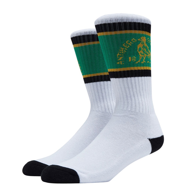 Anti-Hero Clubhouse Socks – White/Green/Black