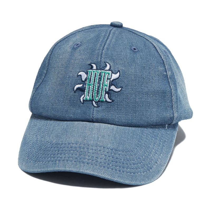 HUF Apollo Denim 6 Panel Cv Hat – Light Blue