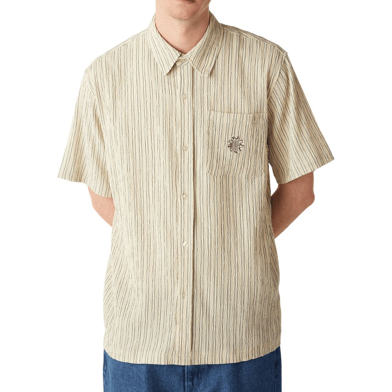 HUF Apollo Striped Shirt – Natural