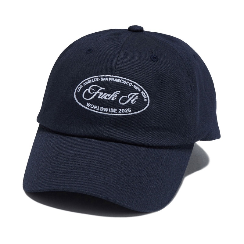 HUF Atelier Crest 6 Panel Cv Hat – Navy