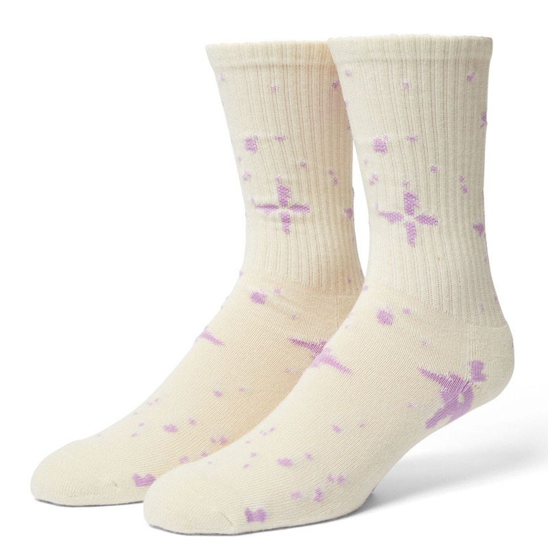 HUF Be Mine Crew Socks – Natural