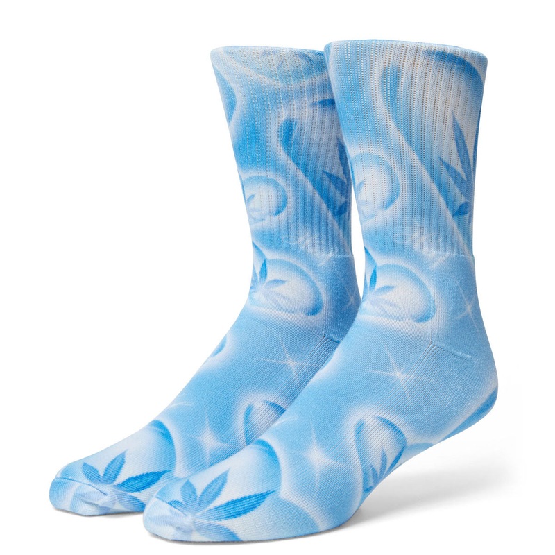HUF Love In The Air Plantlife Socks – Pool Blue