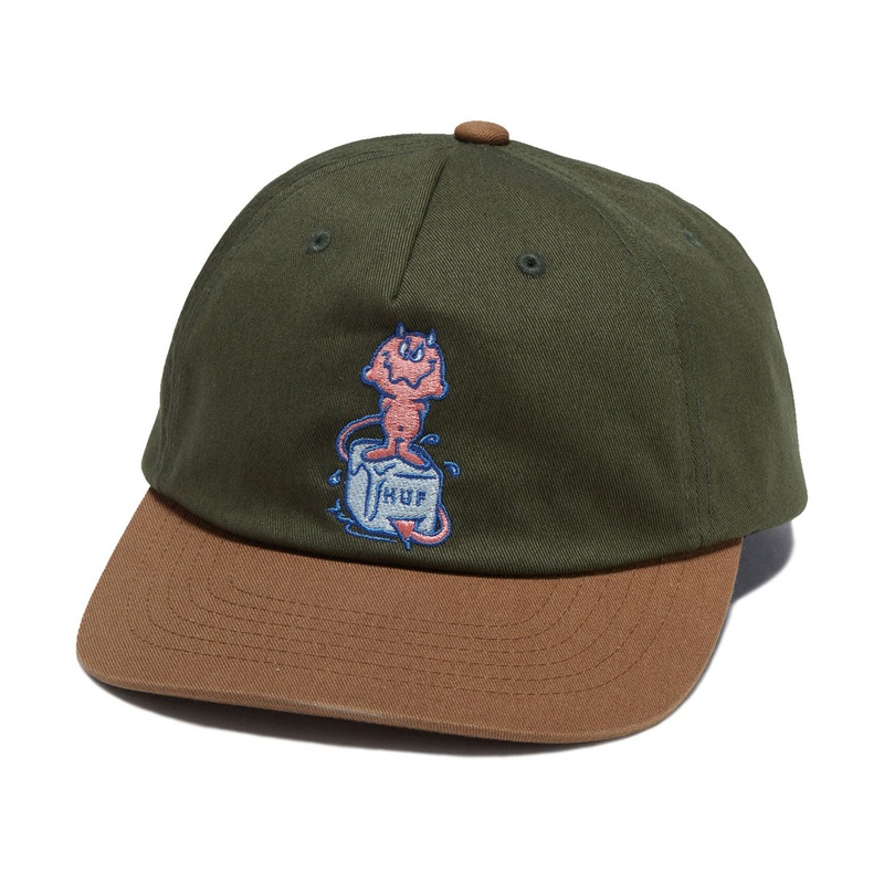 HUF Melt 5 Panel Snapback Hat – Green