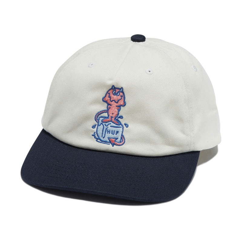 HUF Melt 5 Panel Snapback Hat – Natural