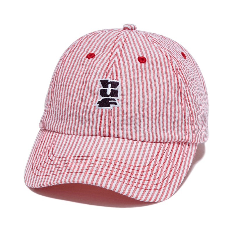 HUF Seersucker Megablast 6 Panel Hat – Red