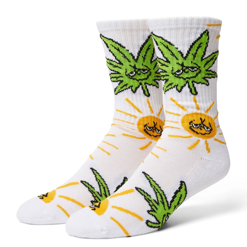 HUF Sunny Buddy Socks – White