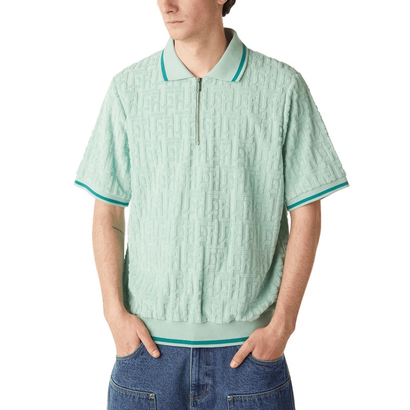 HUF Tether Jacquard Terry Shirt – Jade